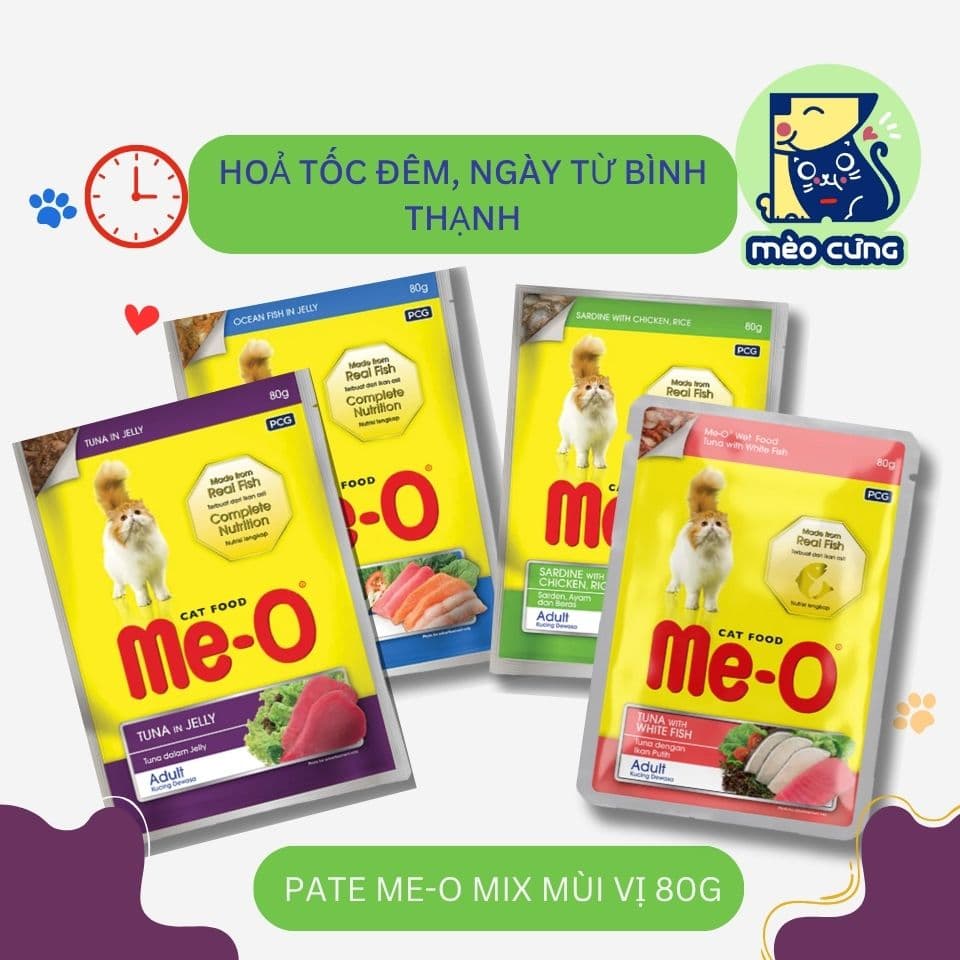 Pate Me-o 80g cho mèo trưởng thành - Gì Cũng Được