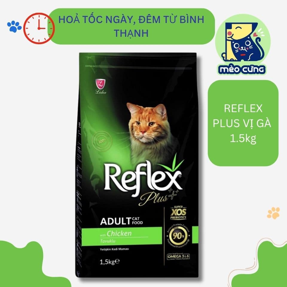 Hạt Reflex Plus cho mèo - hạt khô dinh dưỡng cho mèo lớn