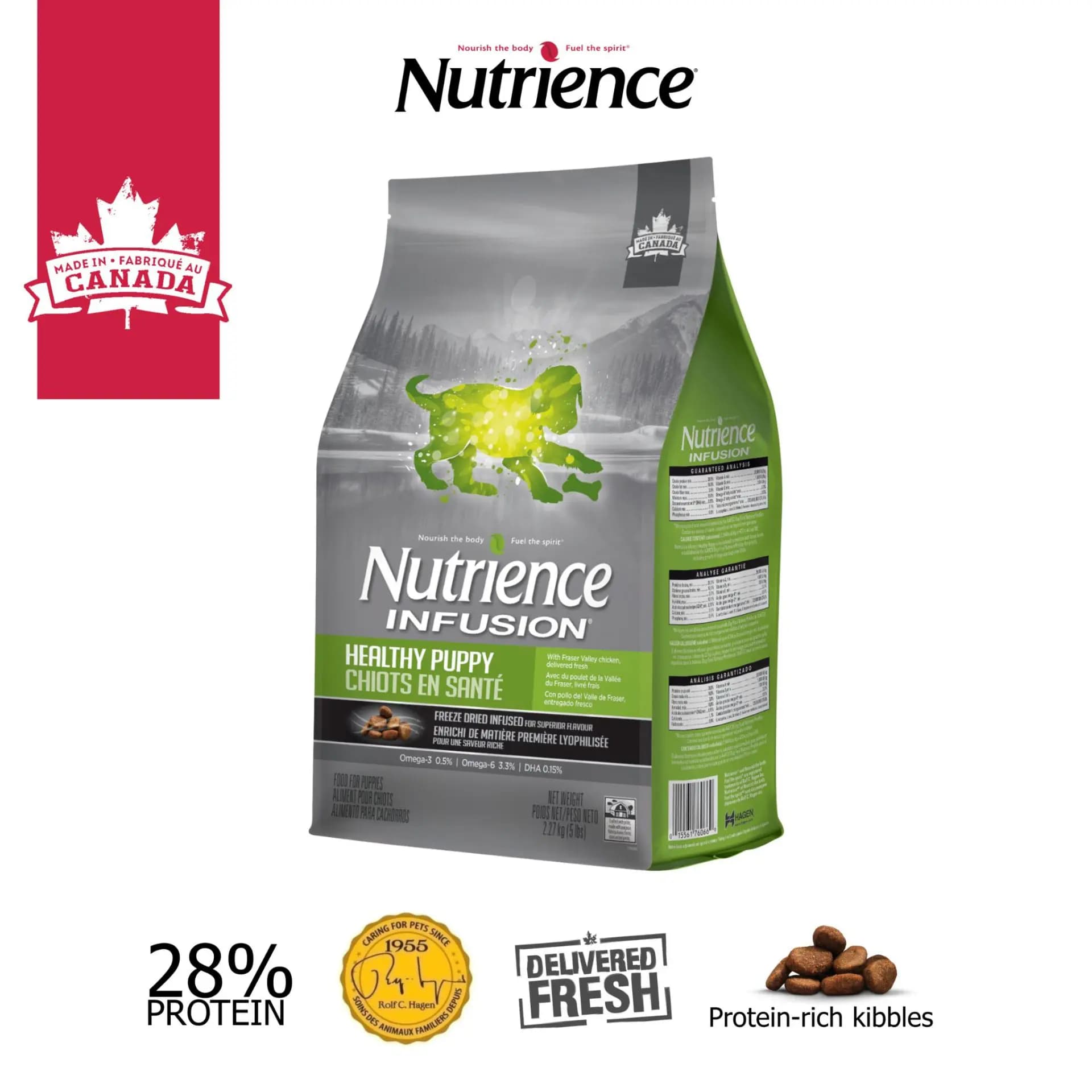 Hạt Nutrience Infusion Puppy -Thức Ăn Cho Chó Con Vị Thịt Gà Và Rau Củ Tự Nhiên