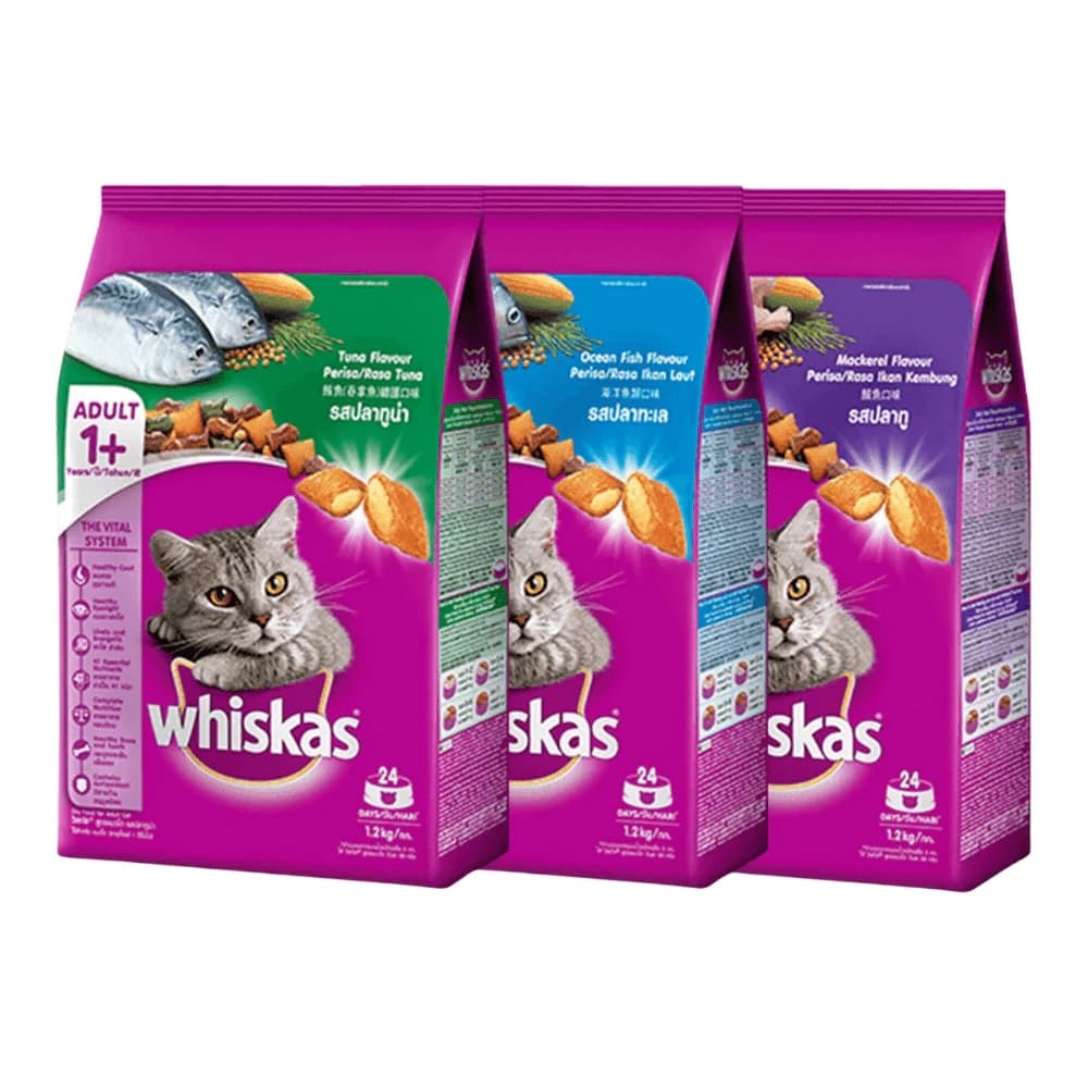 Thức ăn cho mèo whiskas 1.2kg - Vị Gì cũng được