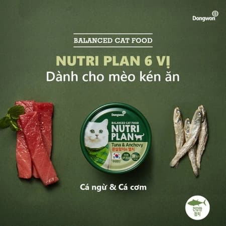 Cá ngừ + Cá cơm (Xanh lá)