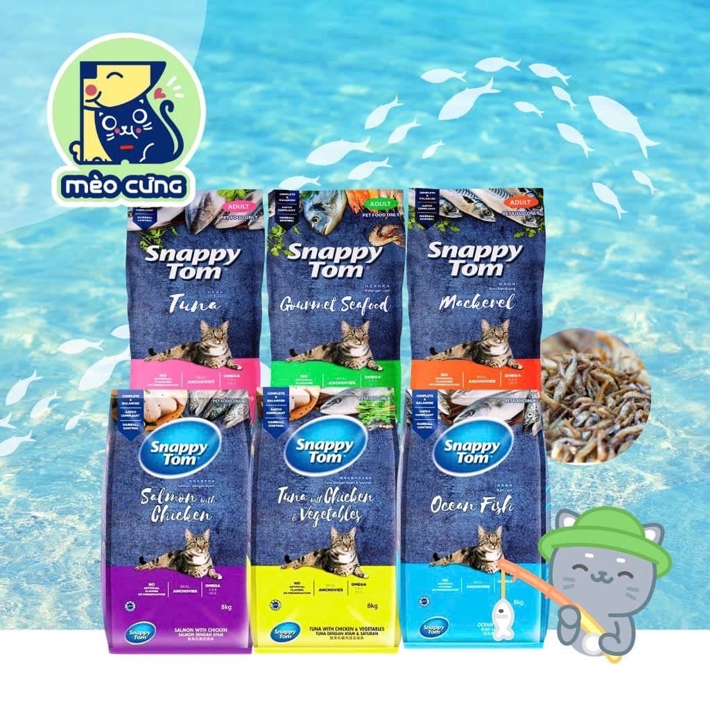 Hạt Snappy Tom 8kg - thức ăn dinh dưỡng cho mèo giá tốt