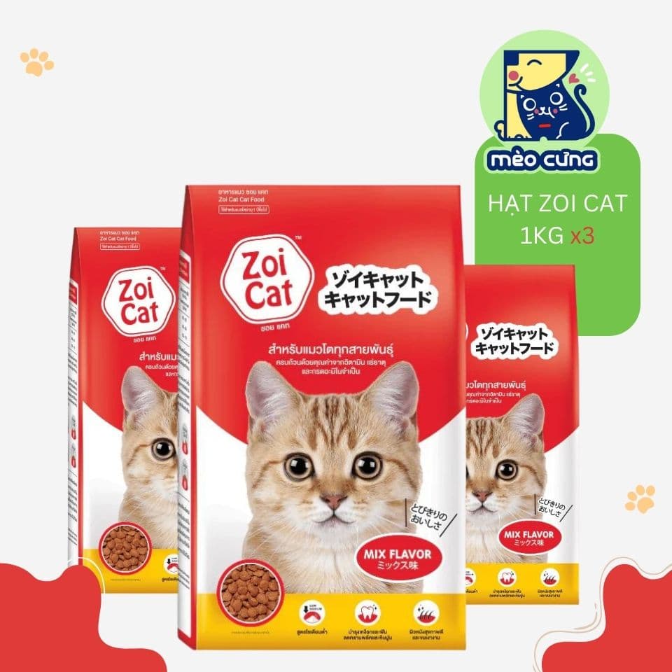 Thức ăn hạt Zoi Cat - thức ăn dinh dưỡng cho mèo trưởng thành