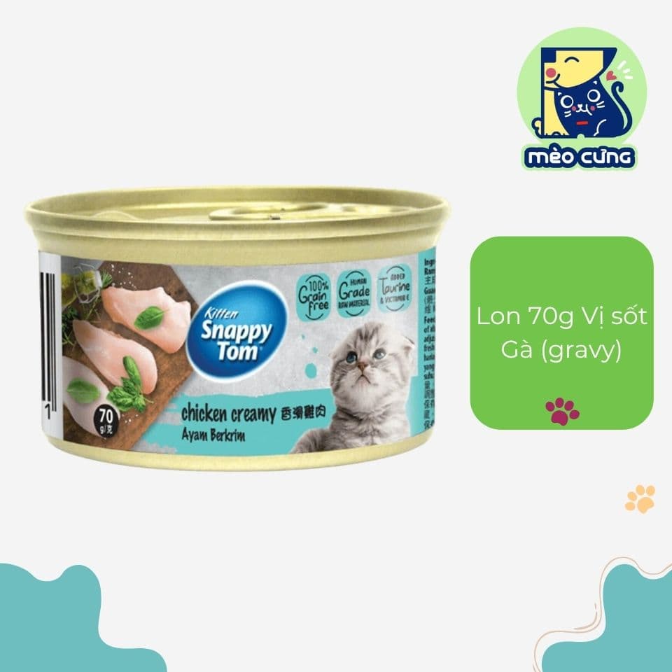Pate Snappy Tom Kitten Premium 70g Dành Cho Mèo Con