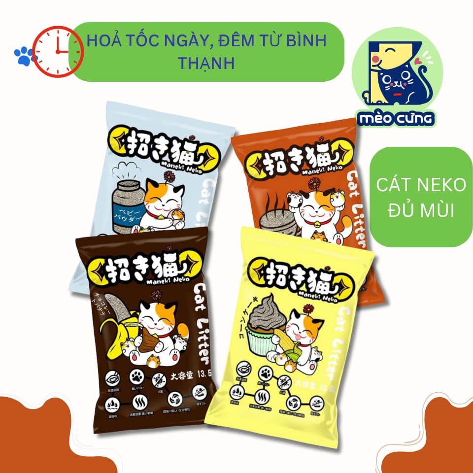 Cát mèo Waneki Neko 8L - cát vệ sinh cao cấp Nhật Bản !