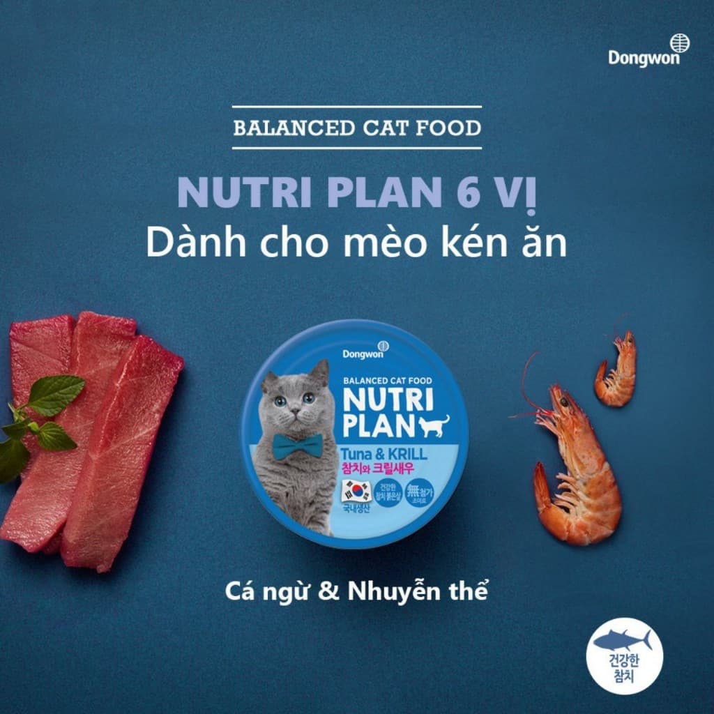 Cá ngừ + Nhuyễn thể (Xanh Dương)