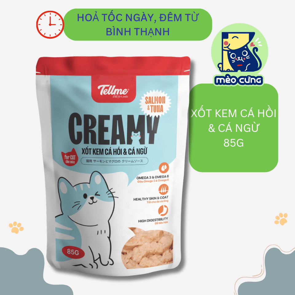 Pate Tellme Vị Cá Hồi Và Ngừ 85 G